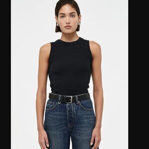 NEUW Denim Jonesy Tank in Black Size Small + Size Med NWT